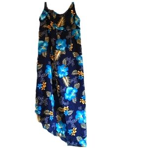 Tiki Palm Blue Hawaiian Dress /Cover